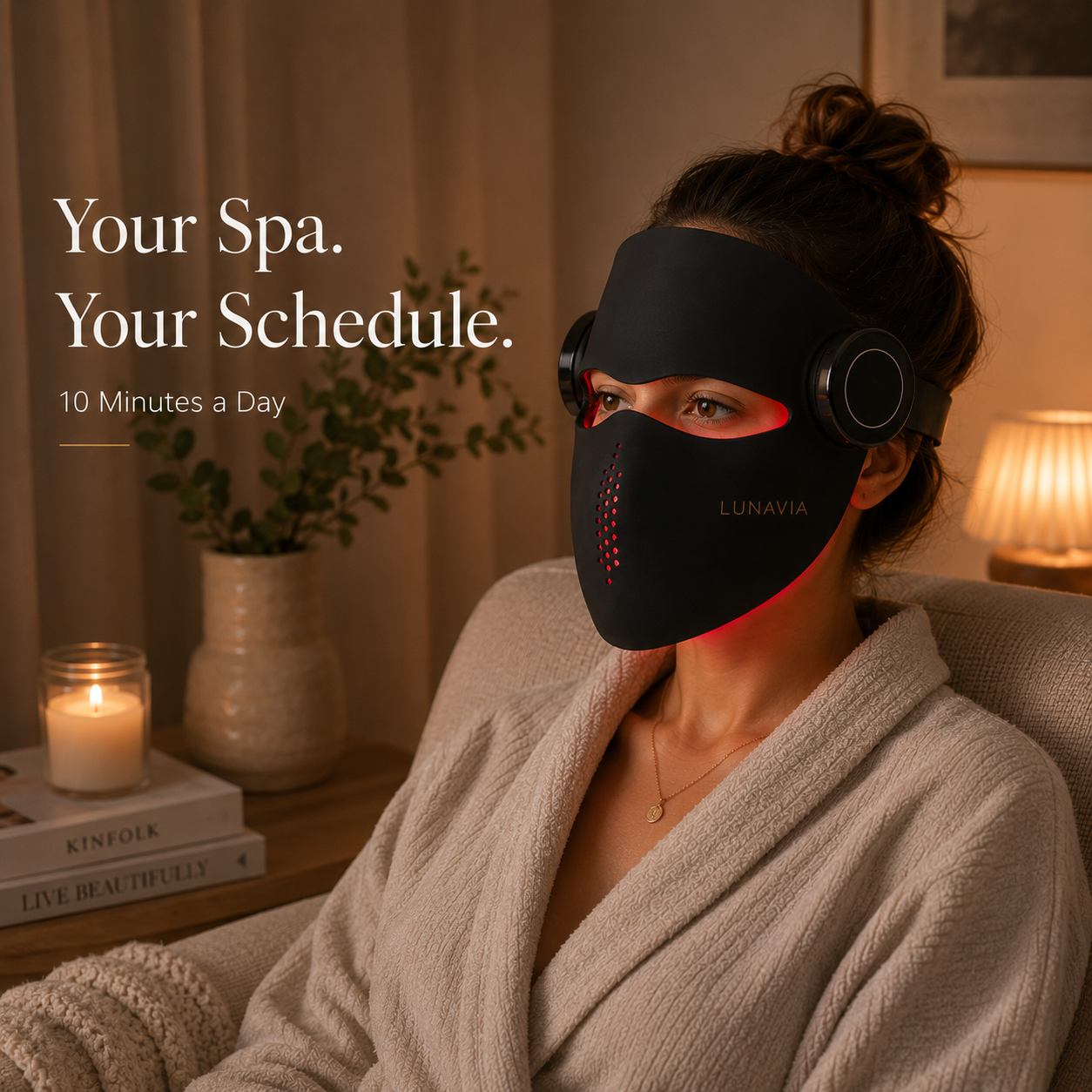Lunavia LumiMask Pro | 7-Color LED Light Therapy Face Mask